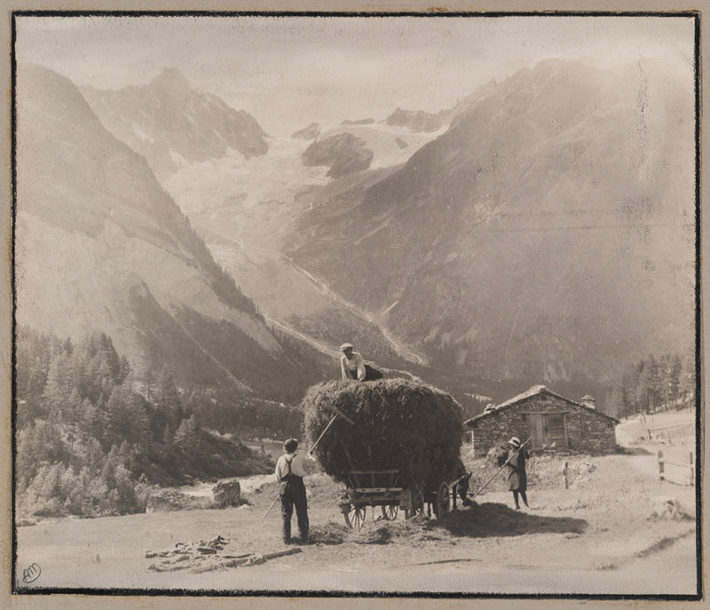 Antoine_Mazel_Prairie de la Neuvaz, les foins au Clou