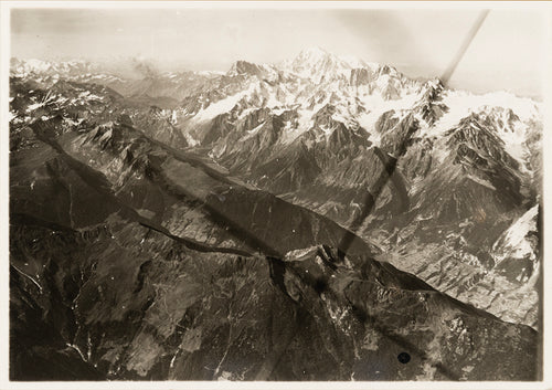 Photo Walter Mittelholzer - Mont Blanc, Val d'Entremont, Val Ferret