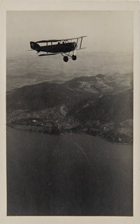 5459 - Photo Walter Mittelholzer - Avion Häfeli DH-5 sur le lac de Thun, Hünibach, Suisse