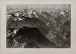 5461 - Photo Walter Mittelholzer - Kandertal, Gemmiweg de Kandersteg vers le col, Doldenhorn, Wildstrubel, Gemmipass