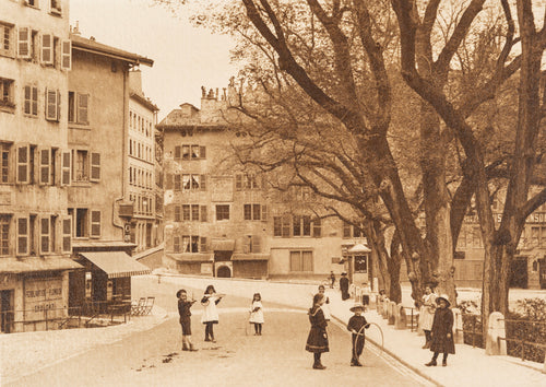 Genève,vLa place du Bourg-de-Four