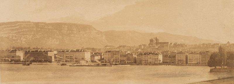 Genève - La Rive gauche avec le port de commerce