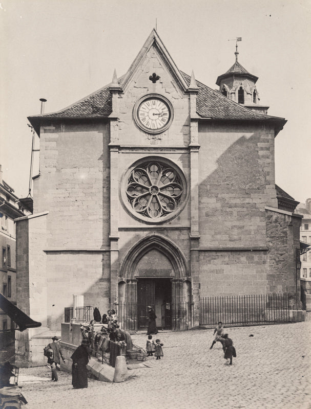 Genève - Façade du temple de la Madeleine