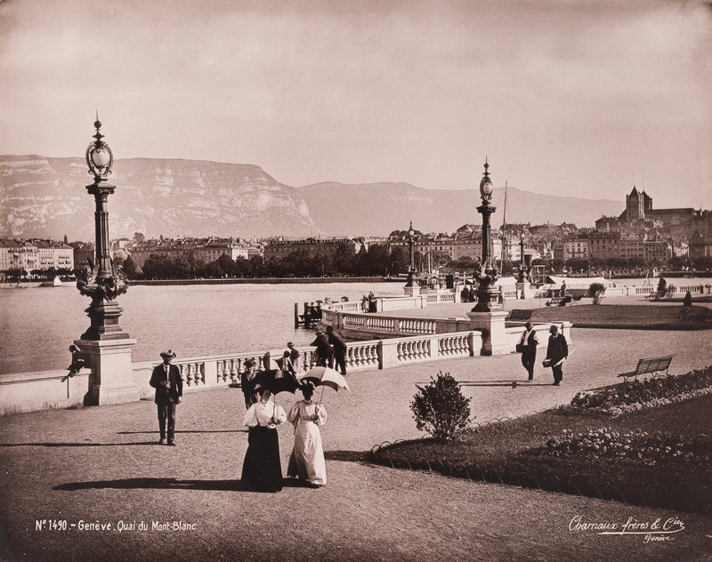 Genève - Le quai du Mont-Blanc vers 1900