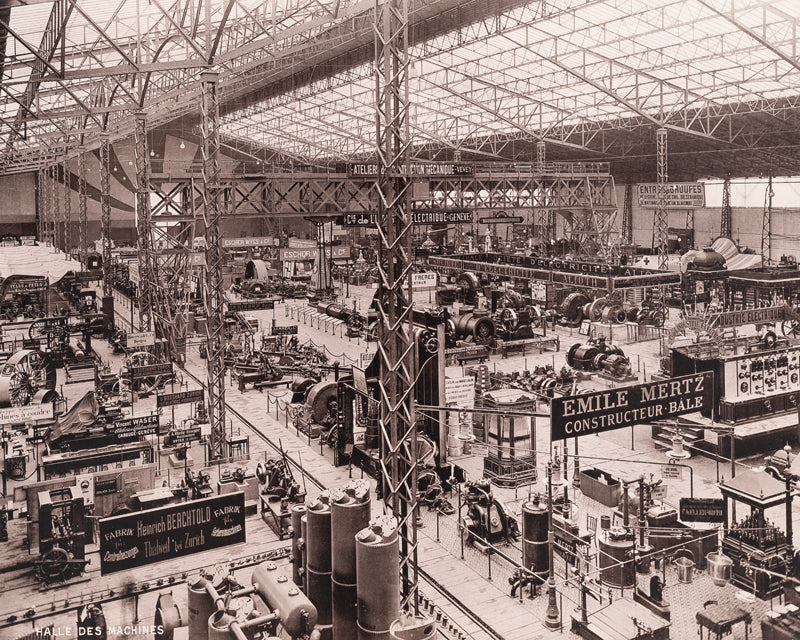 Exposition Nationale de 1896, la halle des machines