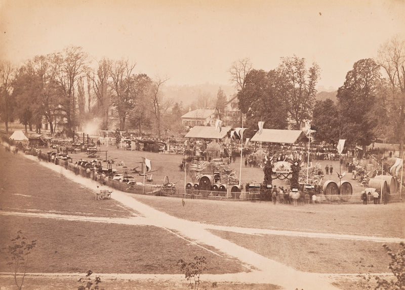 Genève - Plaine de Plainpalais, foire agricole vers 1880