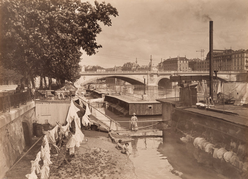 Auguste Dubois_Le quai de Saint-Jean en 1910, actuellement quai du Seujet