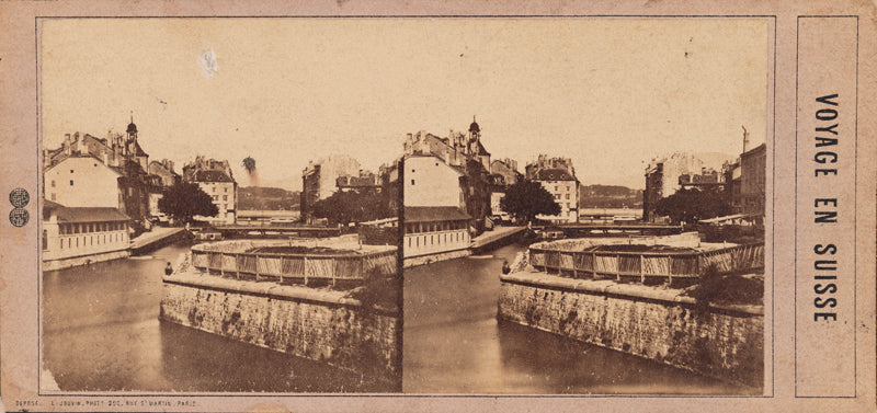 Genève - Le bastion de Hollande vers 1855