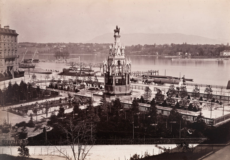 Genève - Le monument Brunswick vers 1880