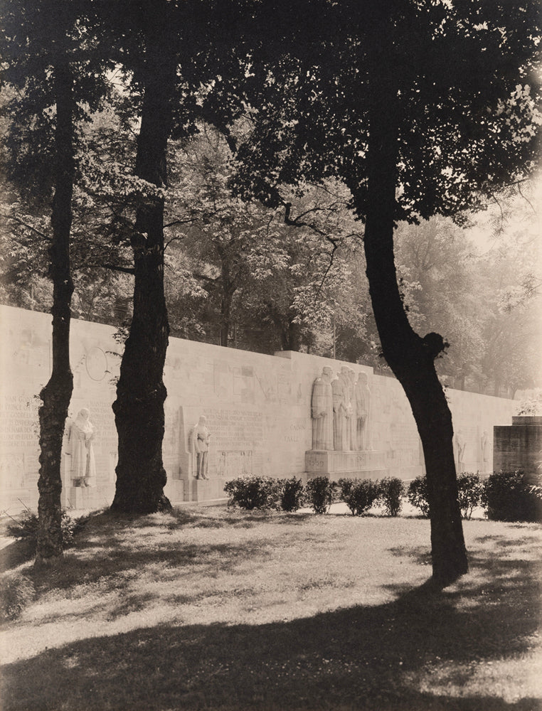 Fred Boissonnas_Parc des Bastions et Mur des Réformateurs vers 1920