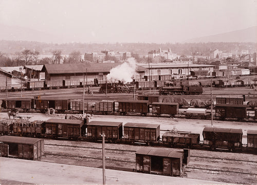 Genève - Montbrillant, la gare marchandise vers 1895, Suisse