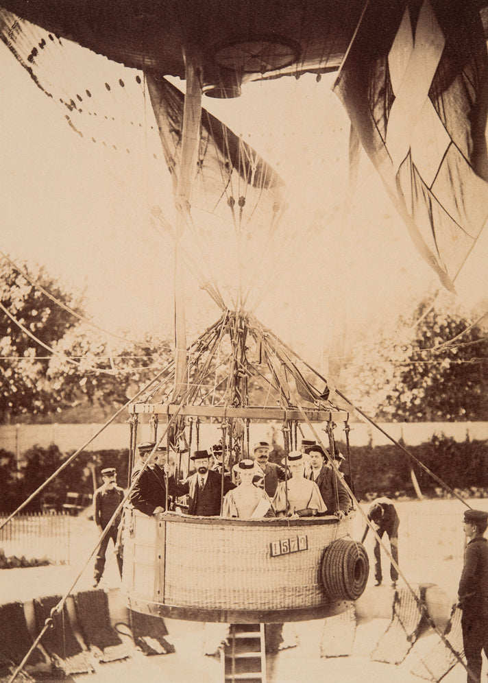 Genève - La nacelle du ballon captif de l'exposition nationale suisse de 1896
