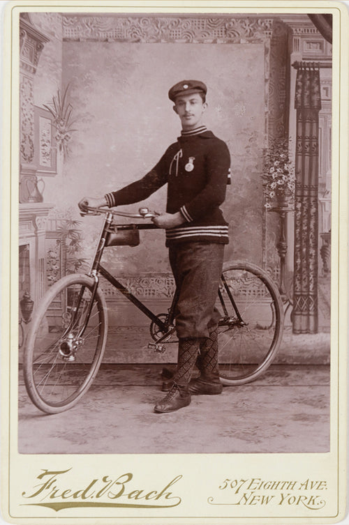 Cycliste avec décoration, New York, USA