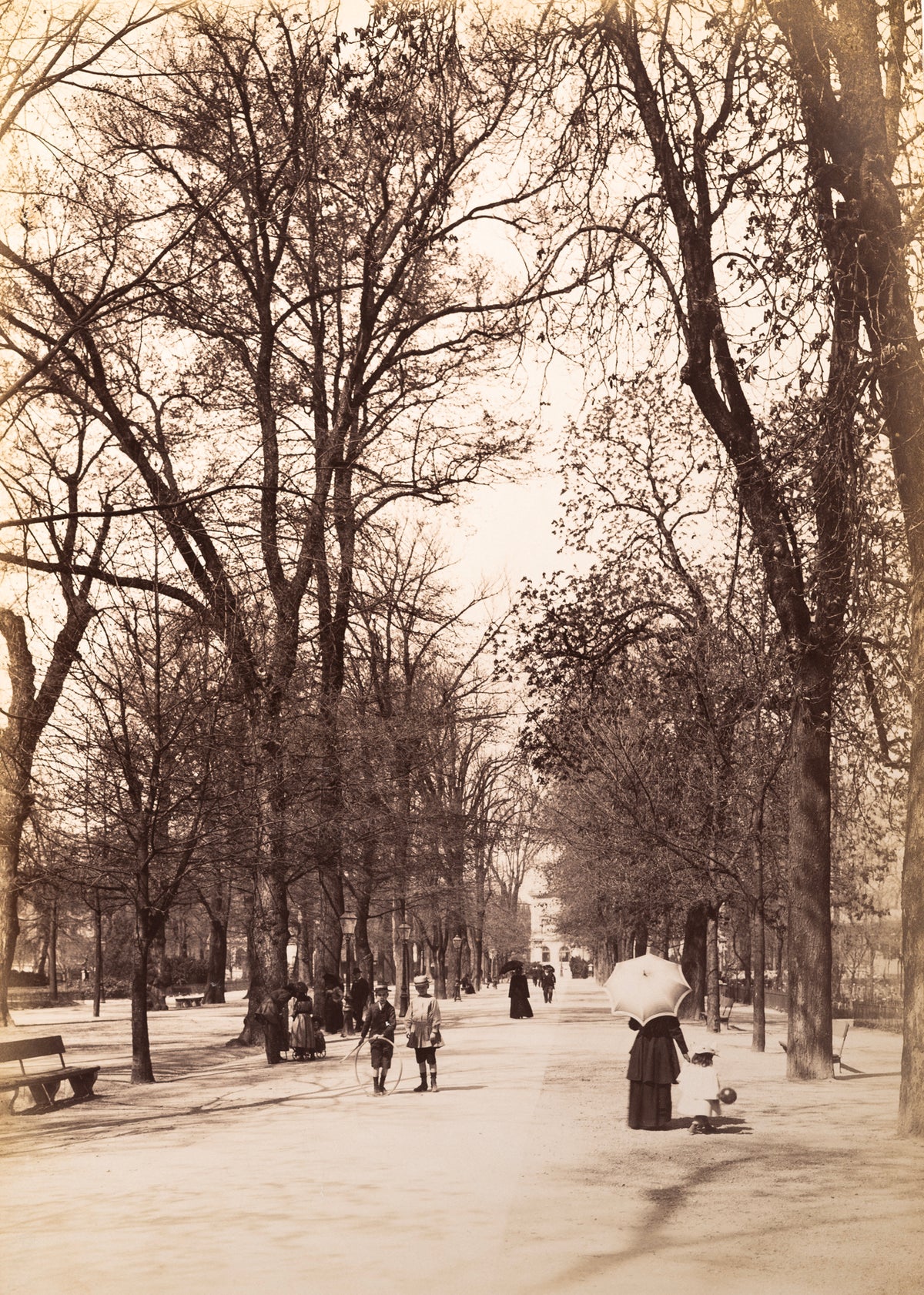 Genève -Le parc des Bastions vers 1885
