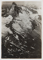Mittelholzer - Matterhorn, Zmuttgletscher, Dent d'Hérens, vu du nord de 5000 m, Suisse