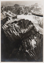 Mittelholzer - Val d'Arpettaz avec Pointe d'Orny, Plateau de Trient et Mont Blanc, vu du nord-ouest de 4500 m, Suisse