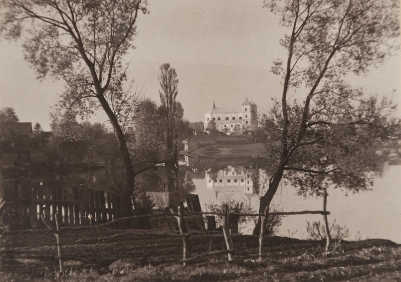 Photo Jan Bulhak - Wilno, Le lac et l'église de Troki