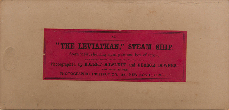 The Leviathan" ou "Great Eastern" Steam ship, Angleterre