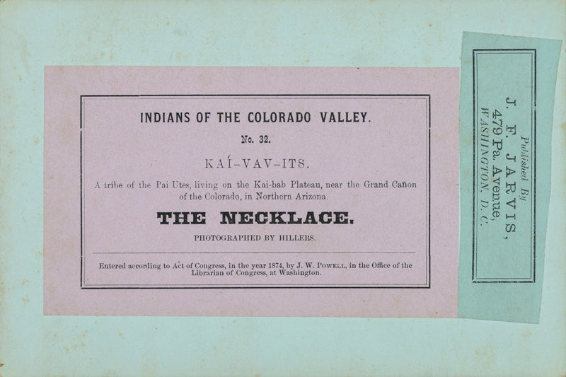 Indiens de la vallée du Colorado, No. 32. KAI-VAV-ITS, USA