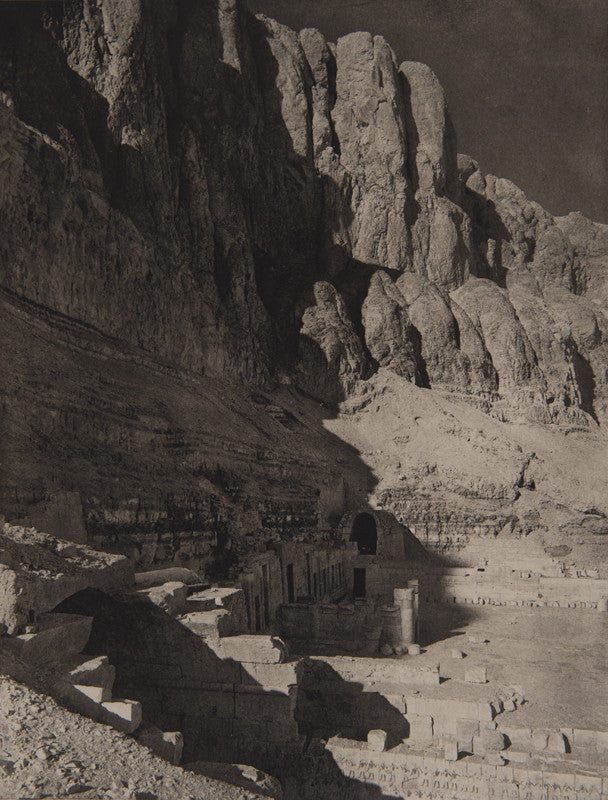 Fred Boissonnas - Temple de Deir el Bahari, Cour supérieure, Egypte