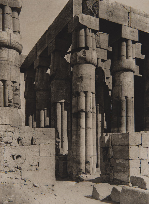 Fred Boissonnas - Temple de Louxor, Salle Hypostyle, Egypte