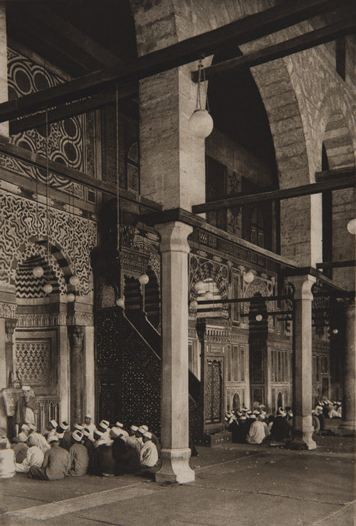 Fred Boissonnas - Un cours dans la mosquée Mouayyad au Caire, Egypte