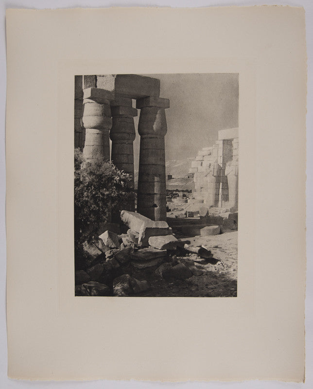 Fred Boissonnas - Cour du Ramesseum, Egypte