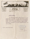 Lettre dactylographiée AERO - Comte, Mittelholzer & Cie