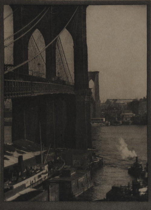 Alvin Langdon Coburn - Brooklyn Bridge, from a Roof Top, New York, USA