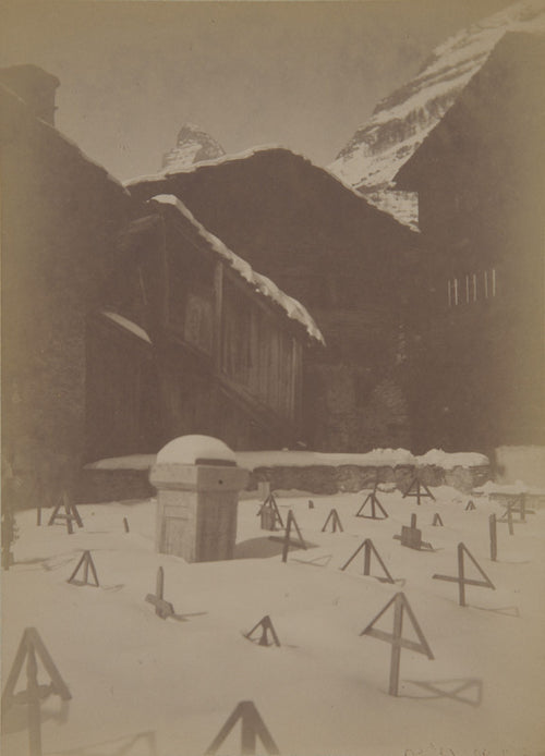 Gabriel Loppé - Cimetière de Zermatt, Alpes, Suisse