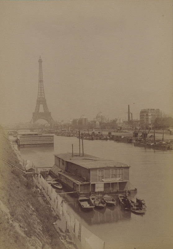 Gabriel Loppé - La Seine et la Tour Eiffel, Paris, France