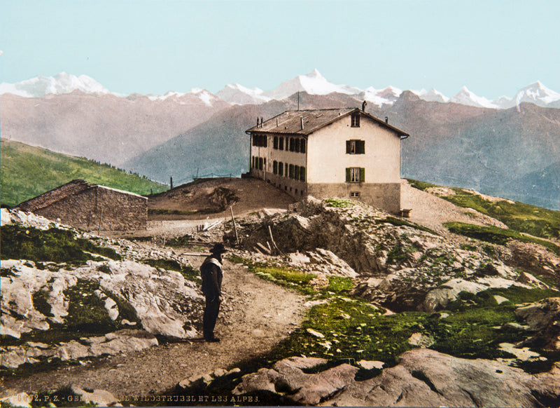 Gemmi, Hôtel Wildstrubel et les Alpes, Valais, Suisse