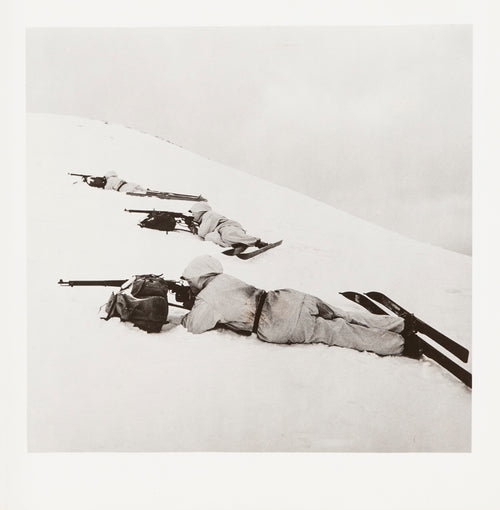 Max Kettel - WWII, Soldats suisses des troupes de montagnes à ski, Alpes, Suisse
