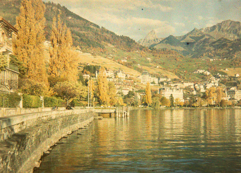 Autochrome - Montreux, Vaud, Suisse