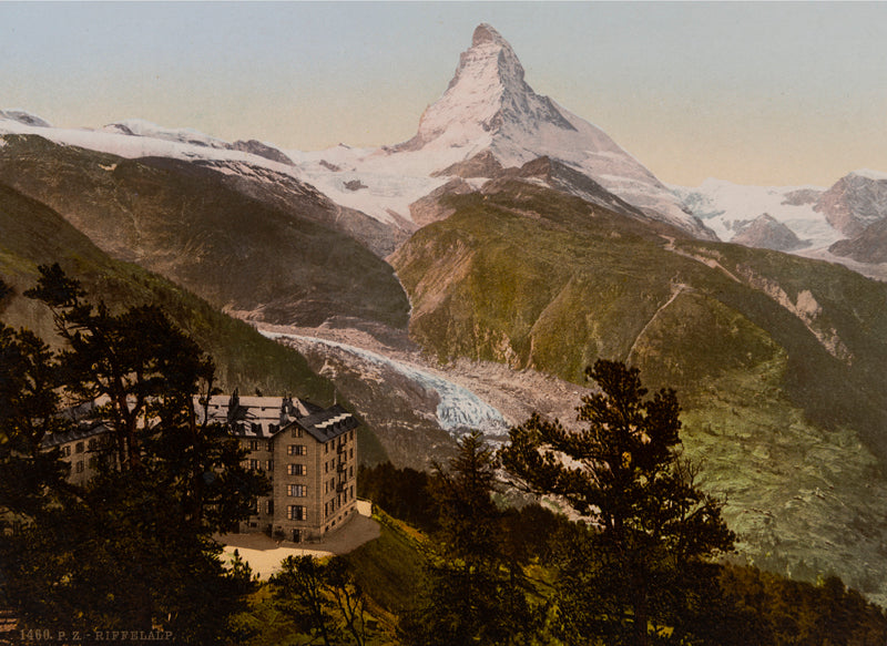 Photochrom de Riffelalp, Valais, Suisse