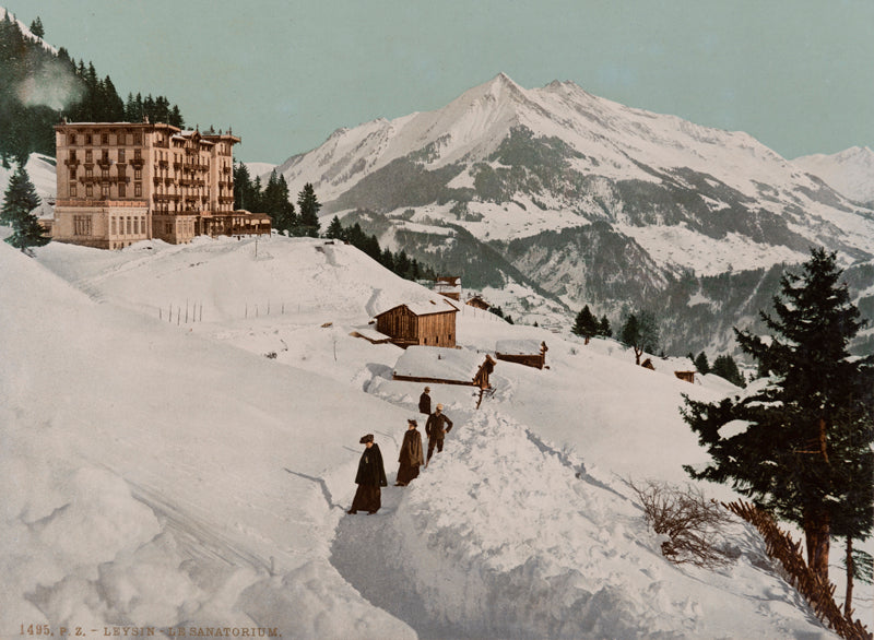 Photochrom - Leysin, le sanatorium, Vaud, Suisse